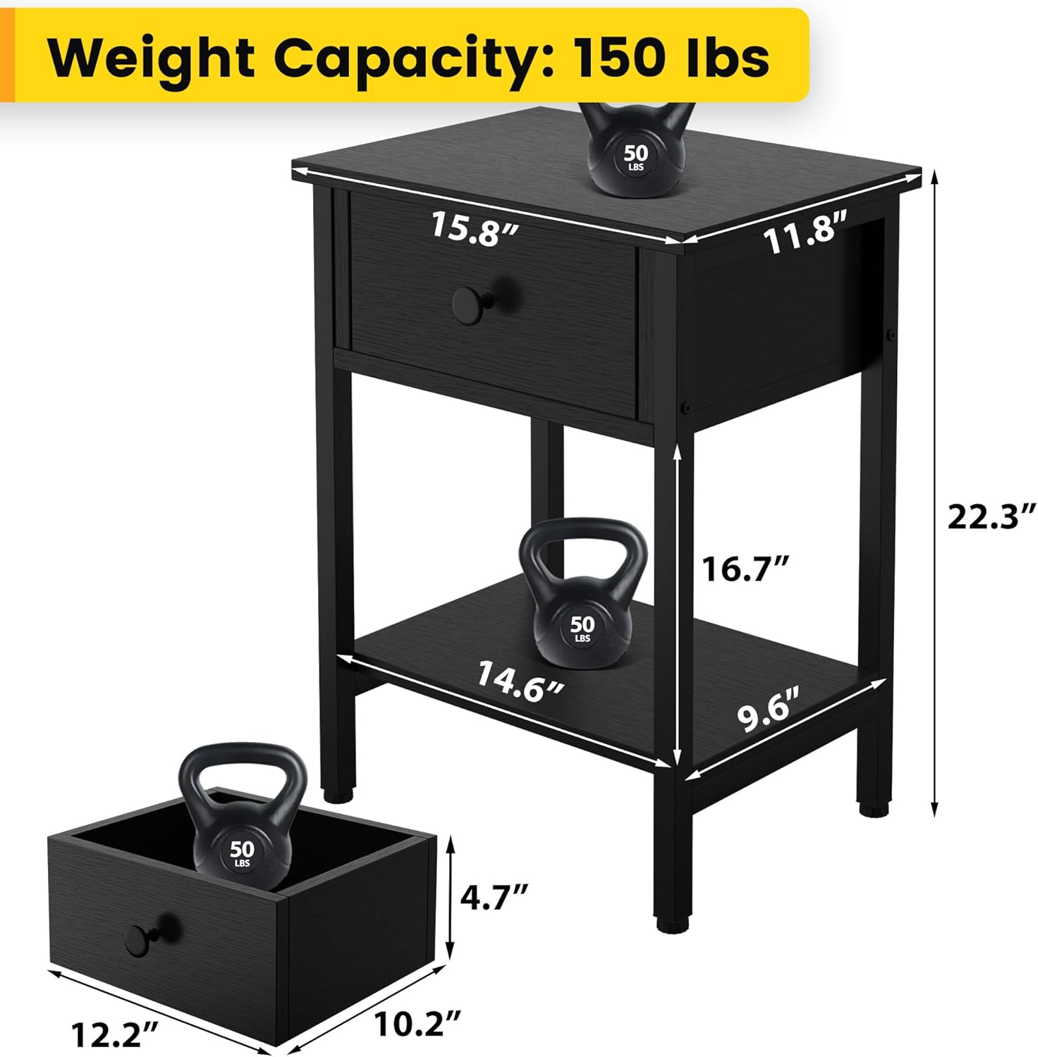 Modern Bedside Tables - Image 3
