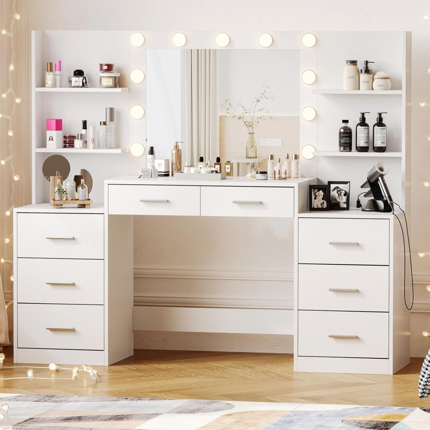 Vanity Desk with Mirror