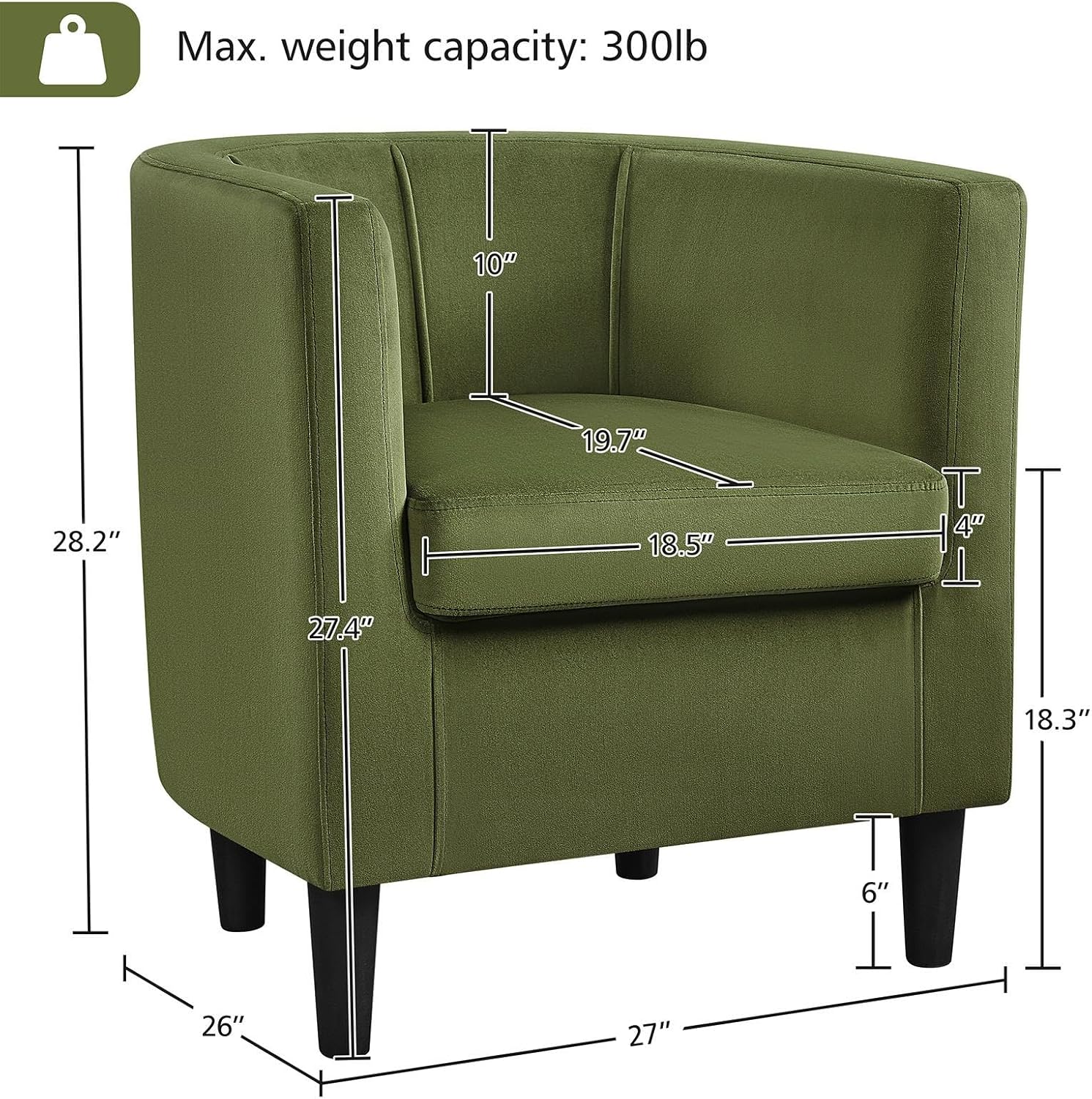 Velvet Accent Chairs Set - Image 7