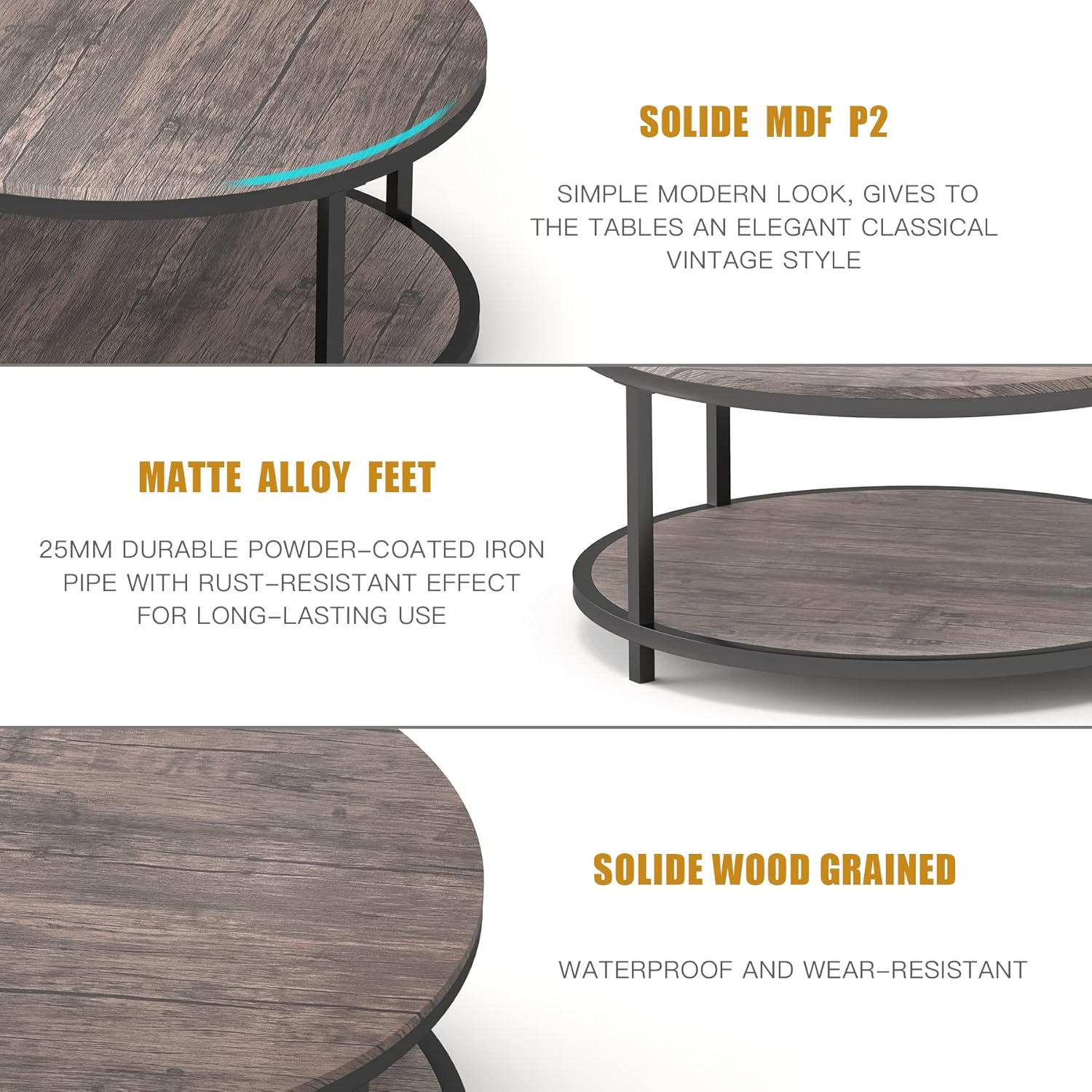 NSdirect Round Coffee Table - Image 6