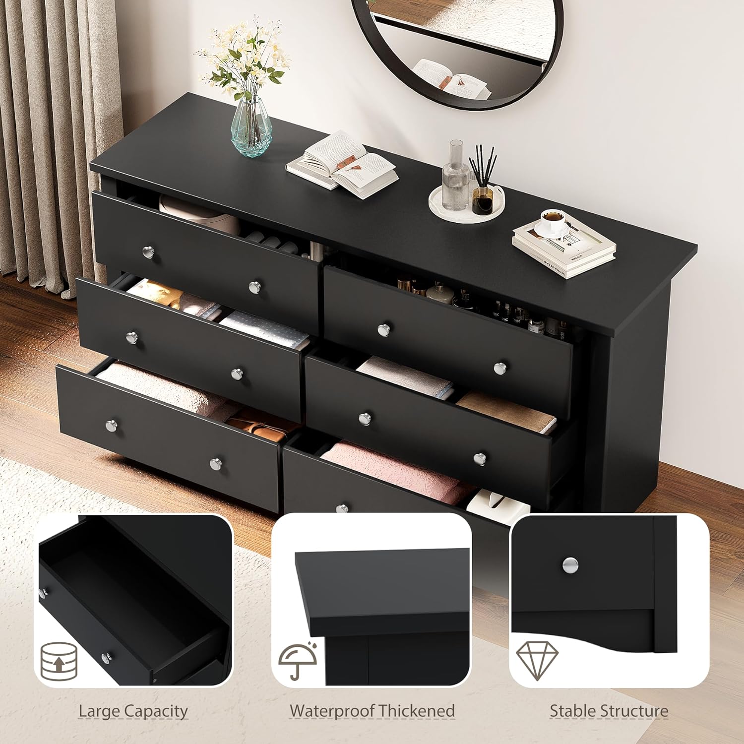 Black Dresser - Image 2