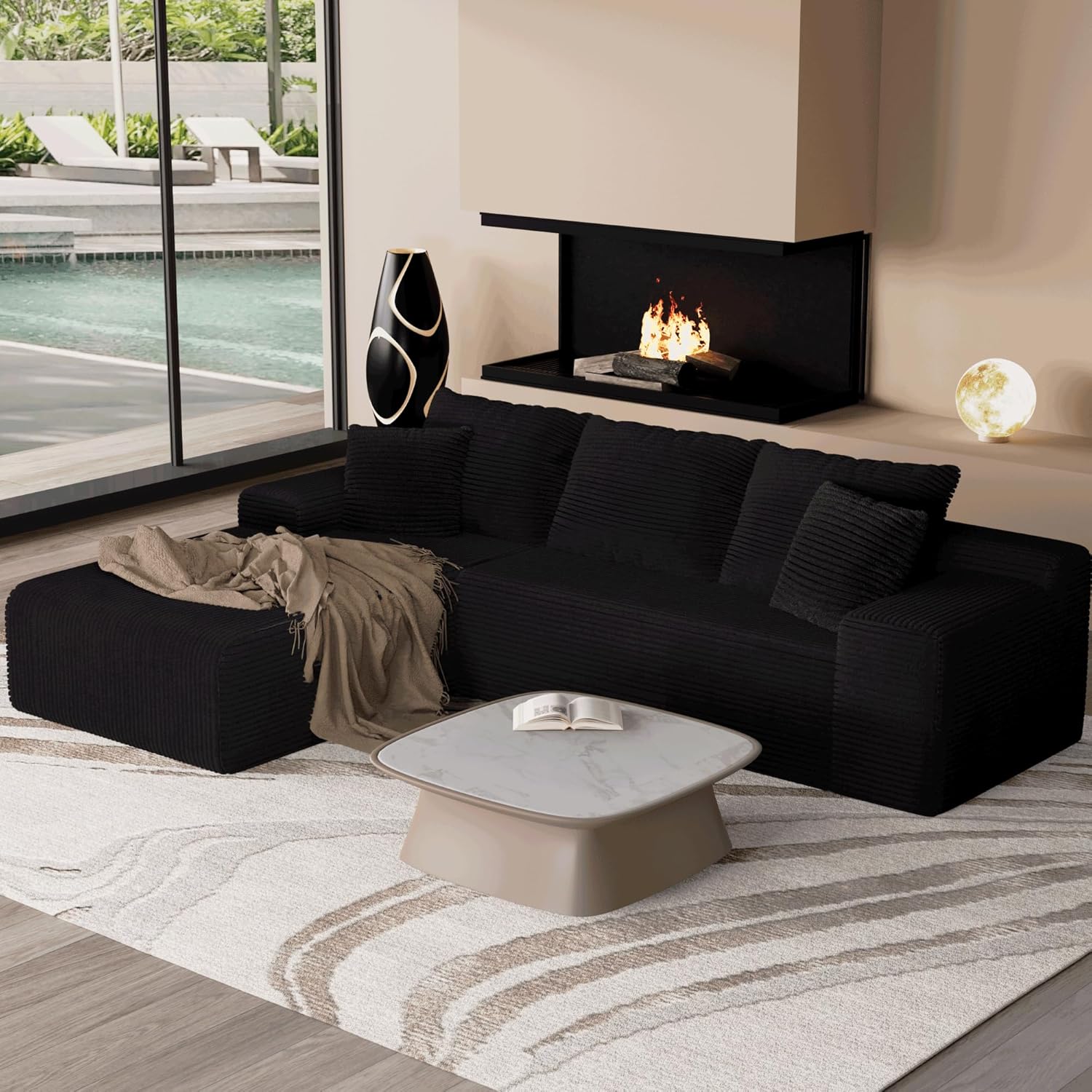 Deep Seat L-Shape Sofa - Image 5