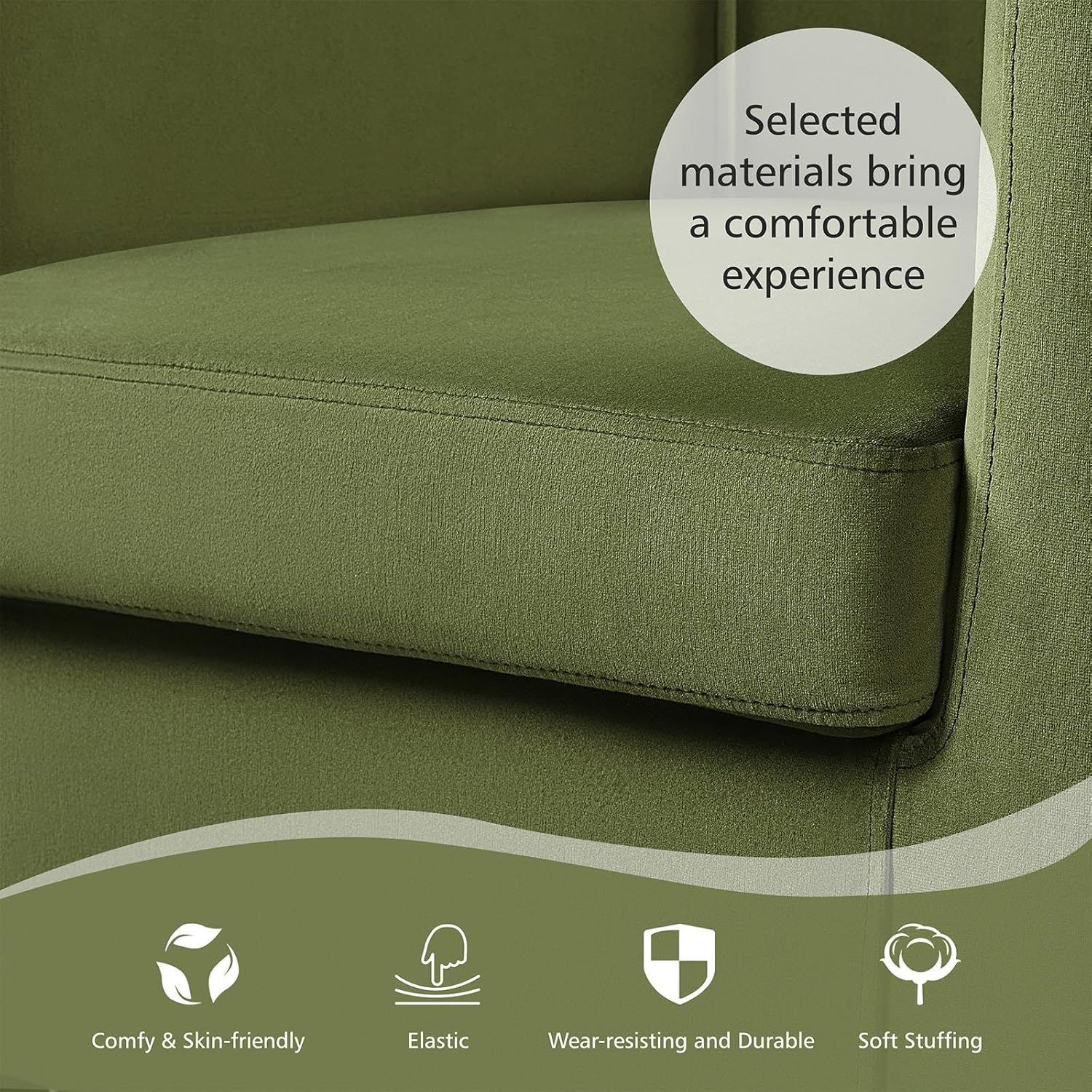 Velvet Accent Chairs Set - Image 5