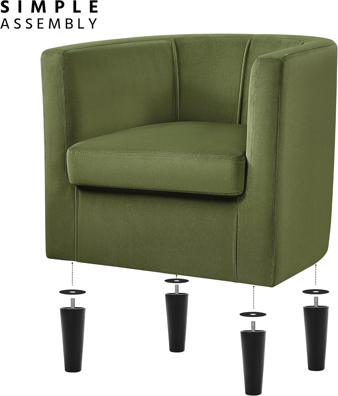 Velvet Accent Chairs Set - Image 4