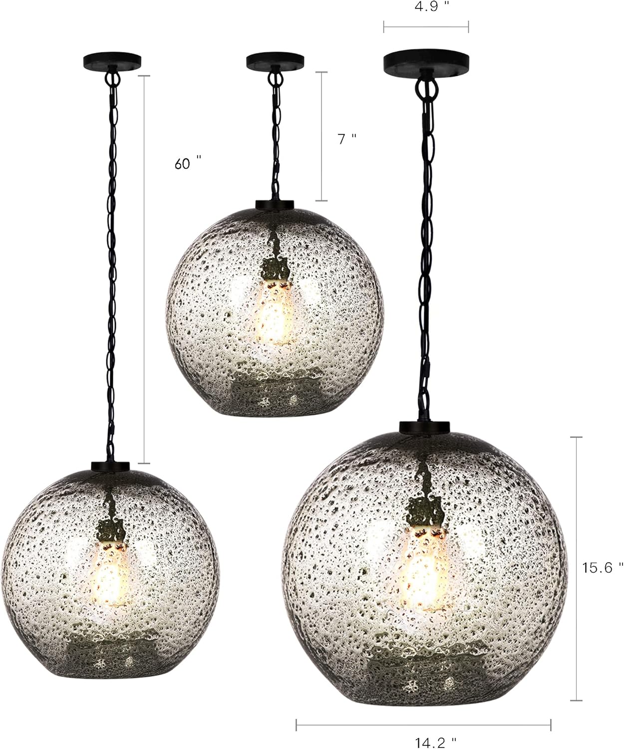 Blown Glass Pendant - Image 7